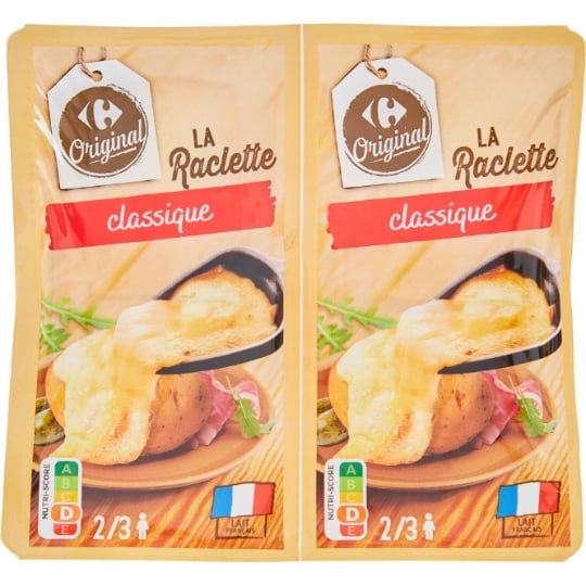 Fromage en Tranches à Raclette Classique CARREFOUR ORIGINAL