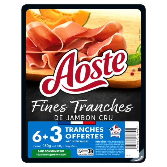 Jambon Cru Fines Tranches AOSTE