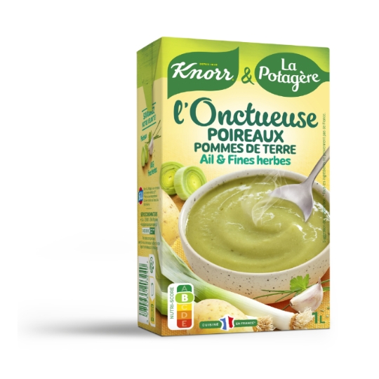 Soupe L'Onctueuse aux Poireaux Pommes de Terre et Ail & Fines Herbes KNORR & LA POTAGERE