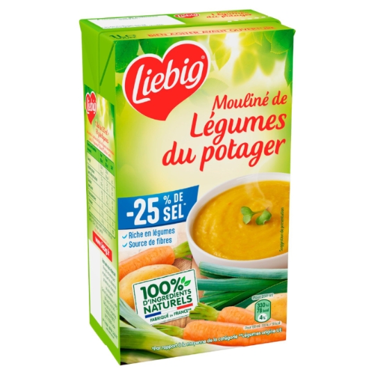 Mouliné de Légumes du Potager -25% de sel LIEBIG