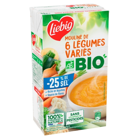 Soupe Mouliné de 6 légumes Variées BIO LIEBIG