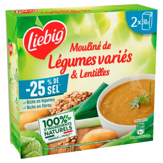 Soupe Mouliné de Légumes Variés & Lentilles LIEBIG