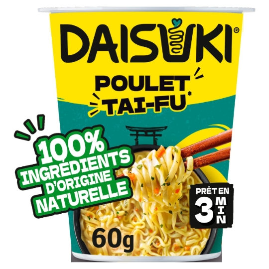 Nouilles Instantanées Saveur Poulet Taï-Fu DAISUKI