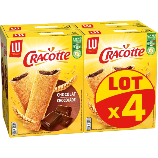 Biscottes Fourrées au Chocolat Cracotte LU