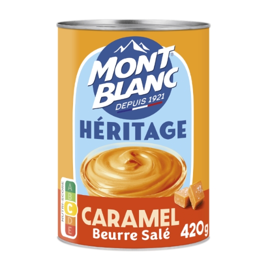 Crème dessert Caramel beurre salé MONT BLANC
