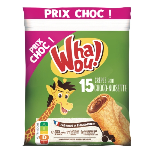 Crêpes goût choco/noisette prix choc WHAOU!