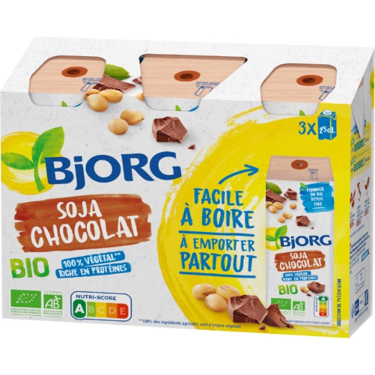 Boisson Végétale Soja Chocolat Bio BJORG