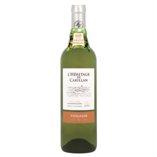 Vin Blanc I.G.P. Pays d'Oc Viognier L'HERITAGE DE CARILLAN