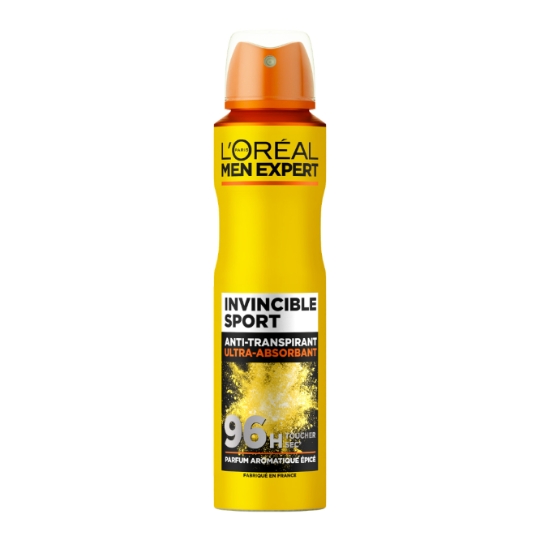 Déodorant Spray Invincible Sport 96H Anti-Transpirant Men Expert L'OREAL PARIS