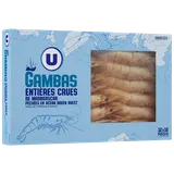 Gambas sauvages entières crues de Madagascar 12/16  400g