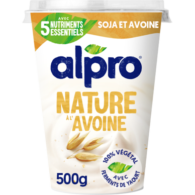 Dessert végétal soja nature à l'avoine ALPRO - 500g