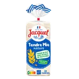 Pain de mie sans croûte sans sucre ajouté nature JACQUET, 22 tranchessoit 475g