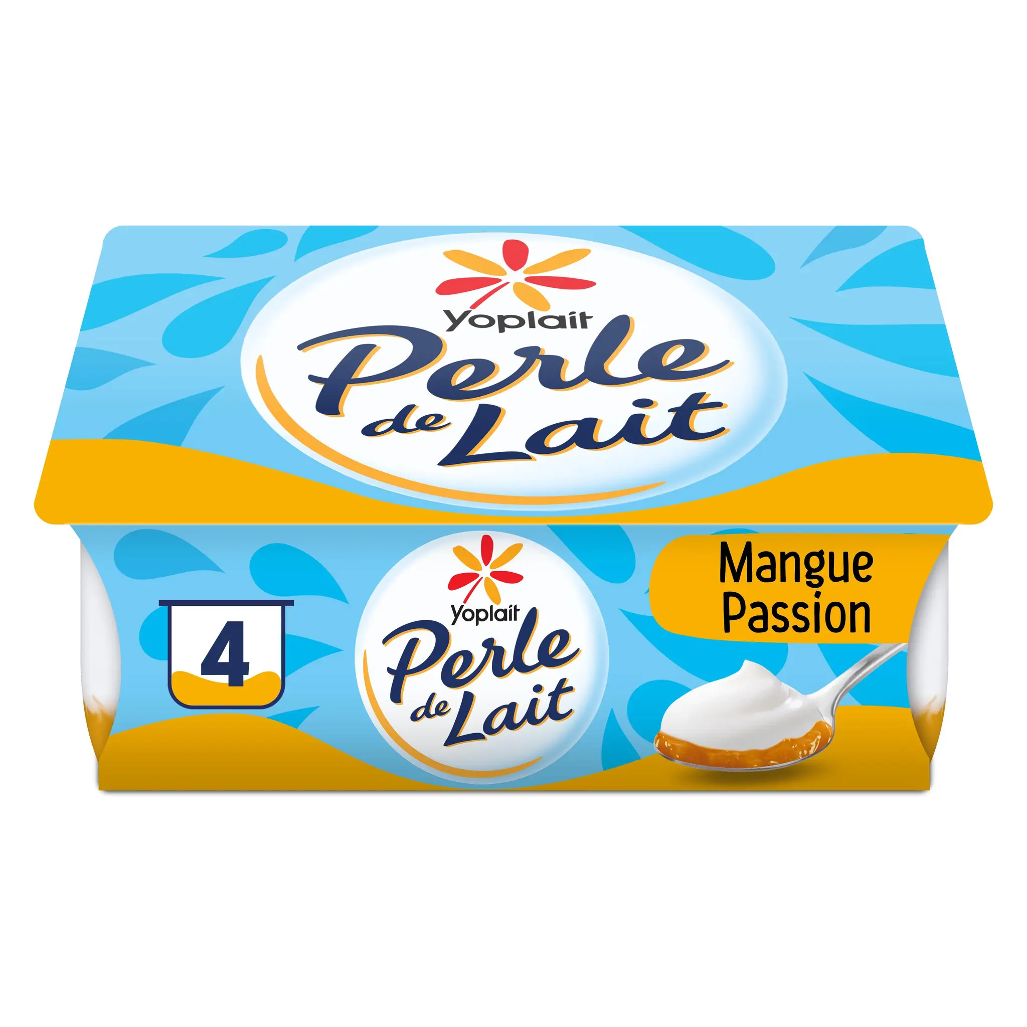 PERLE DE LAIT Yaourt brassé sur lit de mangue passion