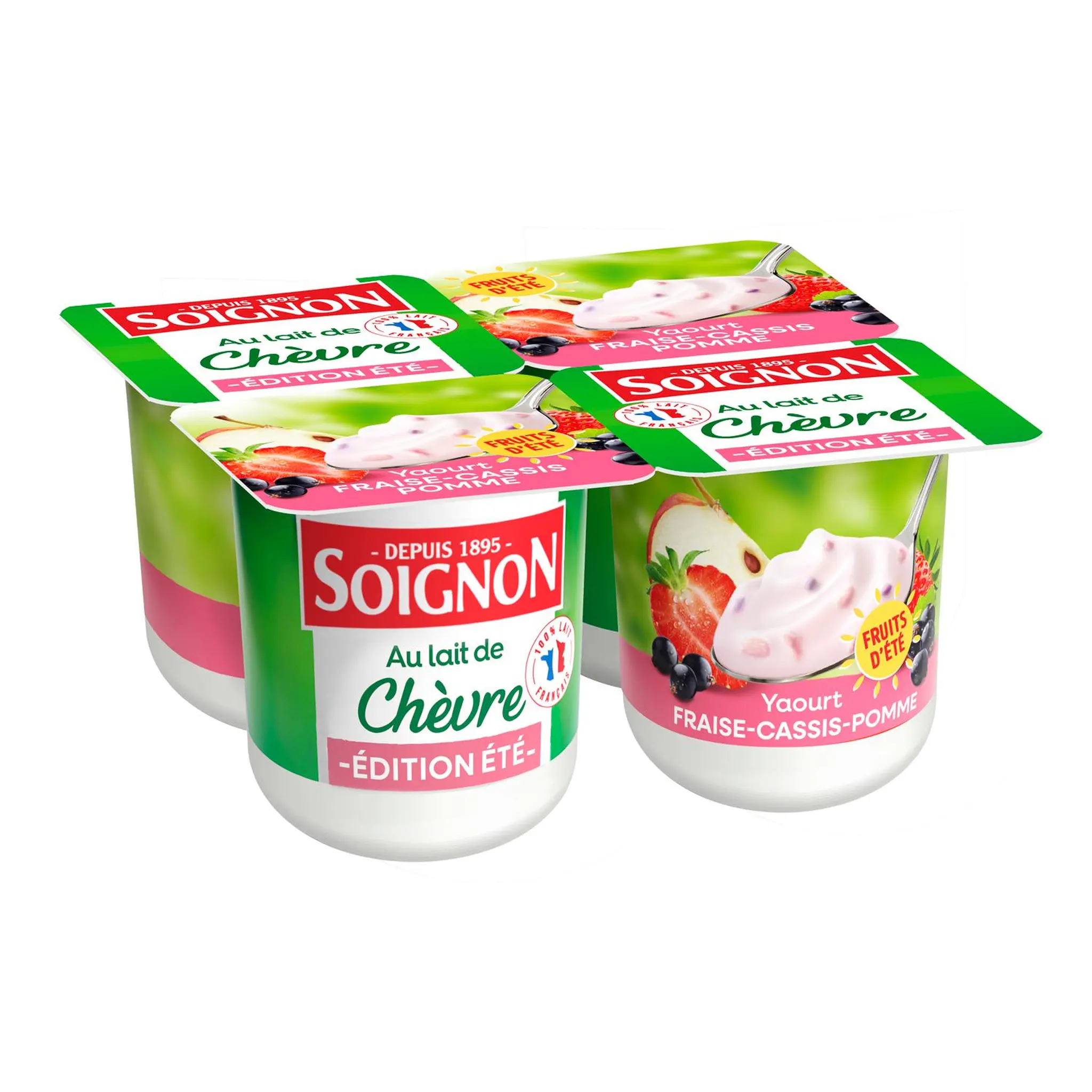 SOIGNON Yaourt brassé au lait de chèvre édition été
