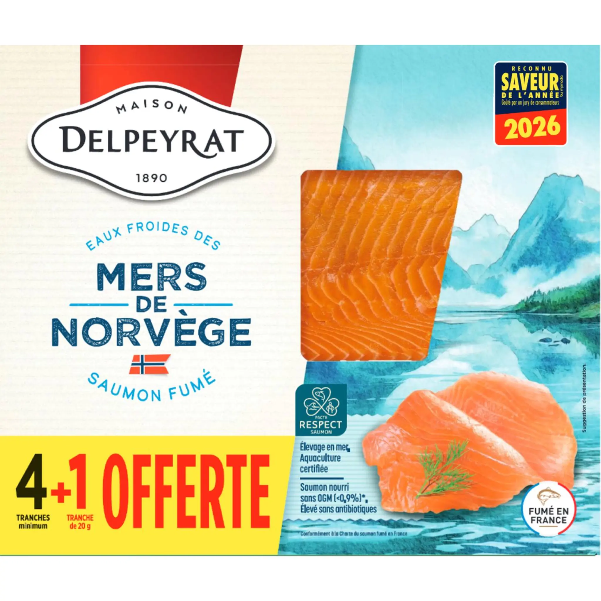 DELPEYRAT Saumon fumé de Norvège