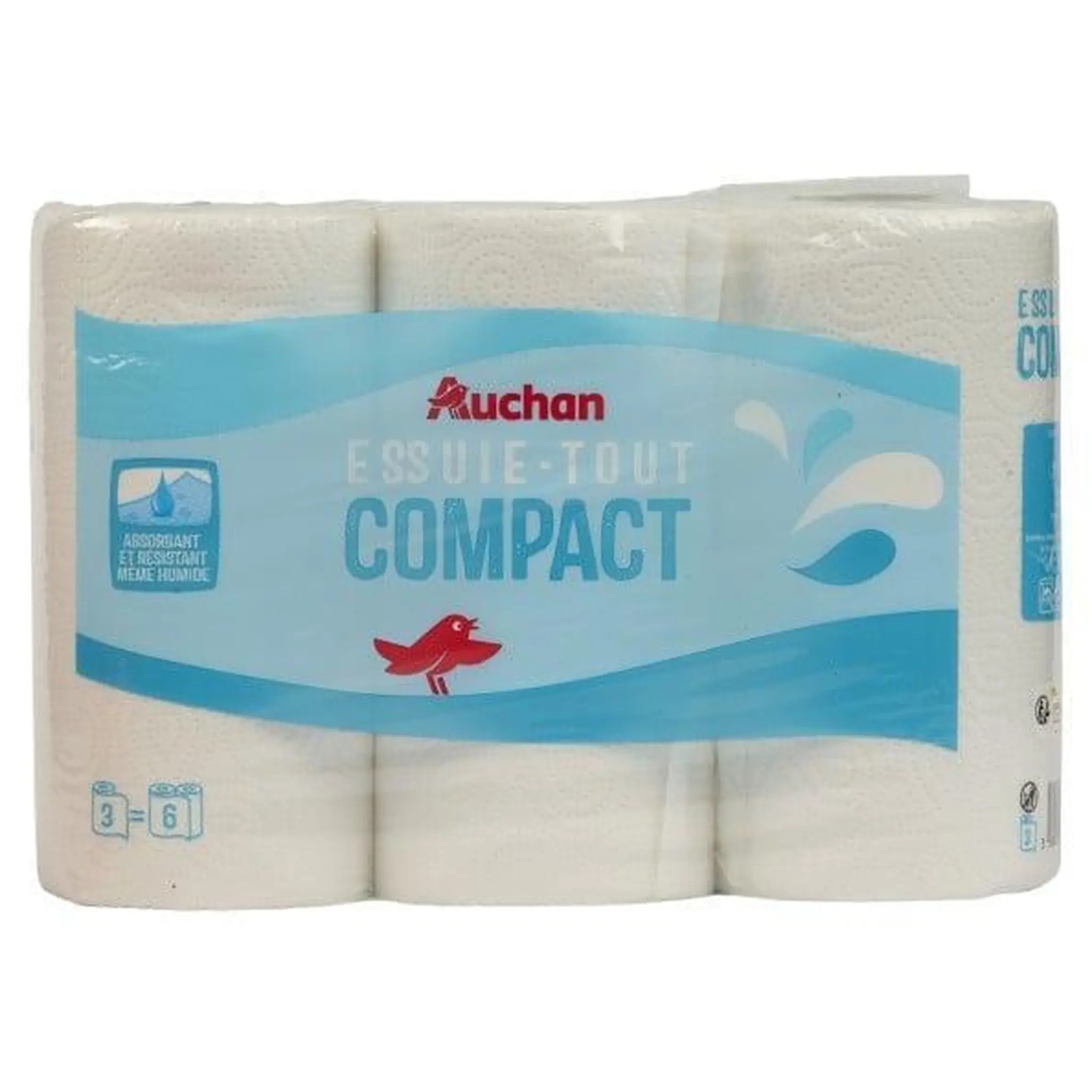 AUCHAN Essuie-tout compact