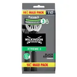 Wilkinson Rasoirs Jetable Pour Homme Peau Sensible Black, 10 rasoirs jetables