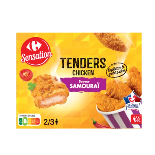 Aiguillettes de poulet panées Saveur Samouraï CARREFOUR SENSATION