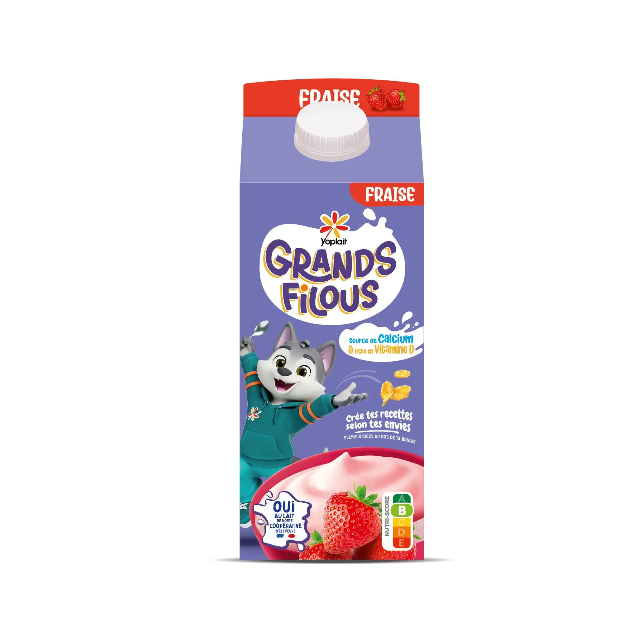 GRANDS FILOUS Yaourt brassé à la fraise
