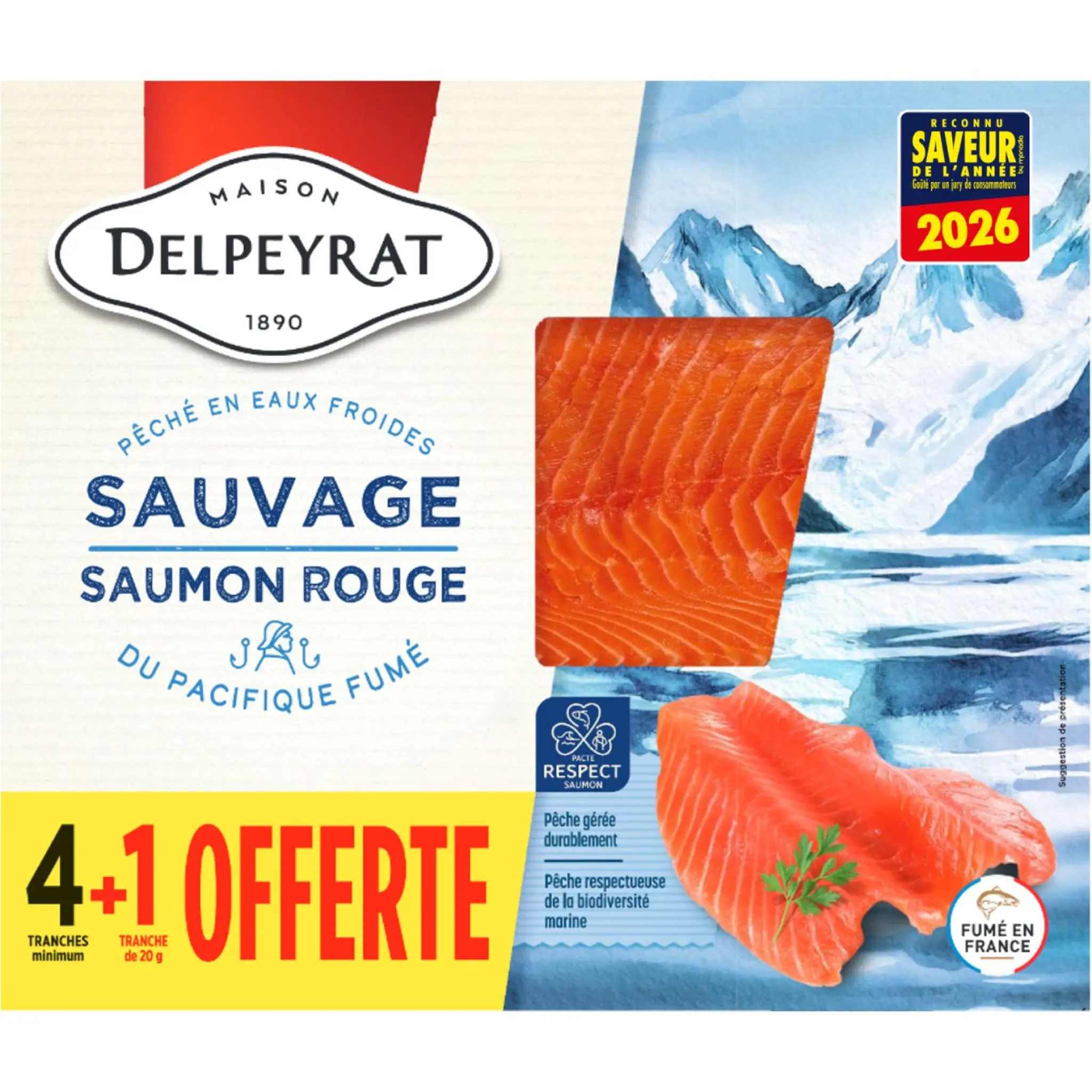 DELPEYRAT Saumon fumé sauvage du Pacifique