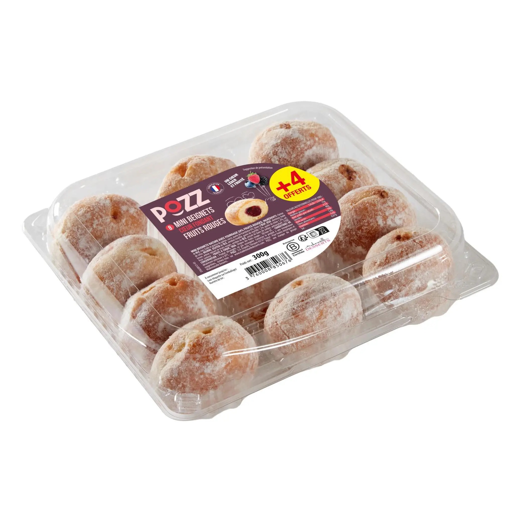 POZZ Mini beignets aux fruits rouges