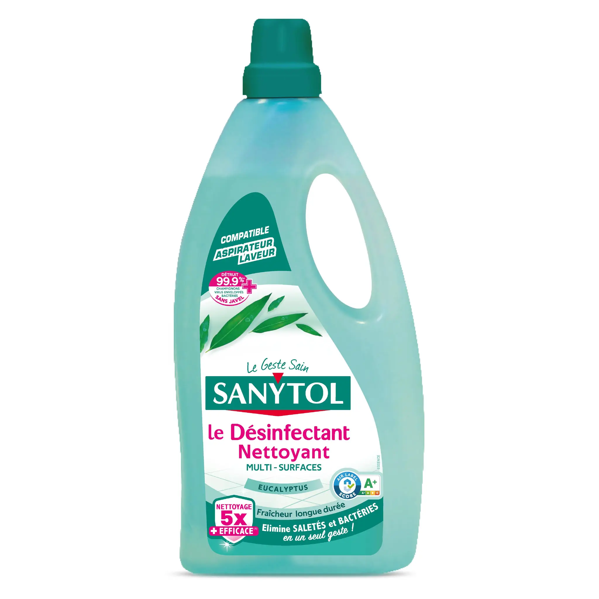 SANYTOL Liquide désinfectant nettoyant multi-surfaces Air Label eucalyptus