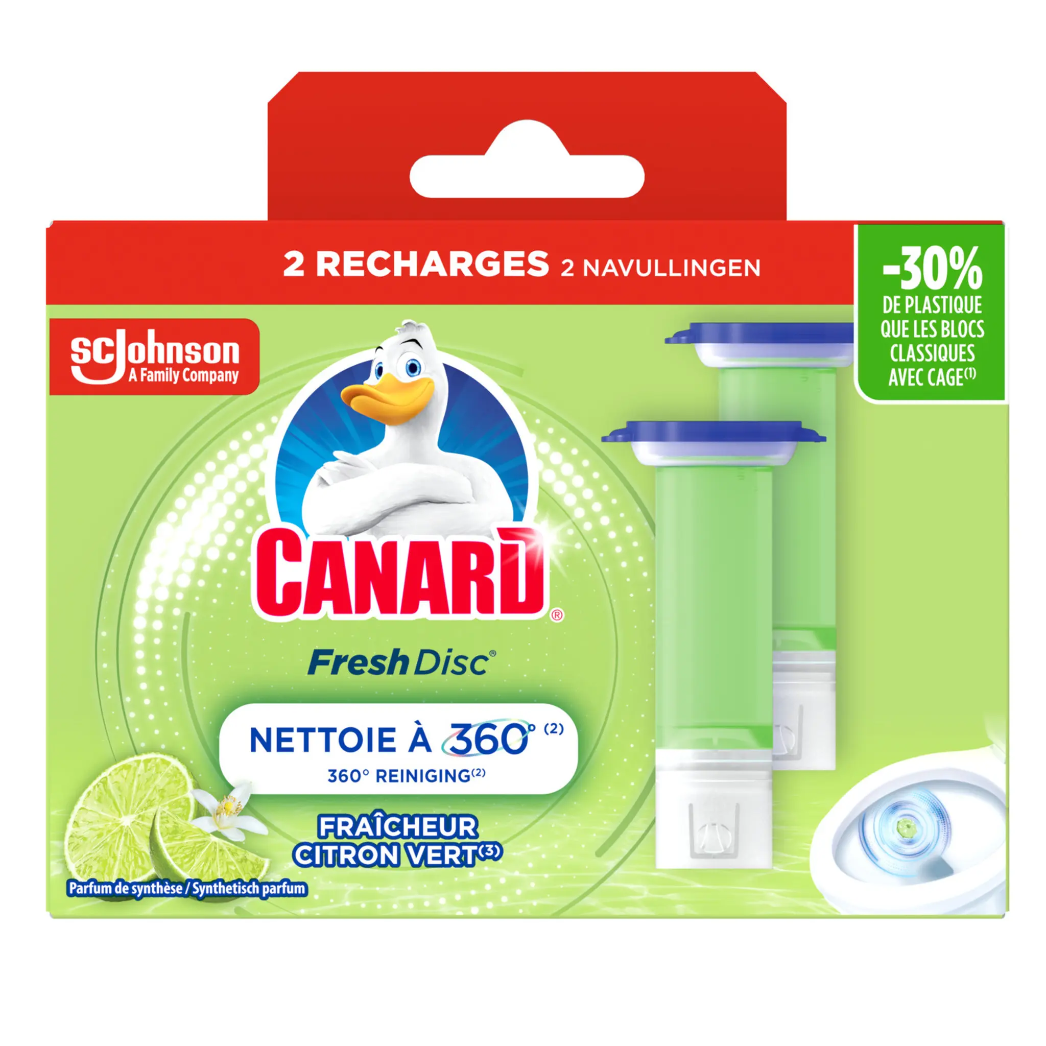 CANARD Fresh disc recharges fraîcheur citron vert