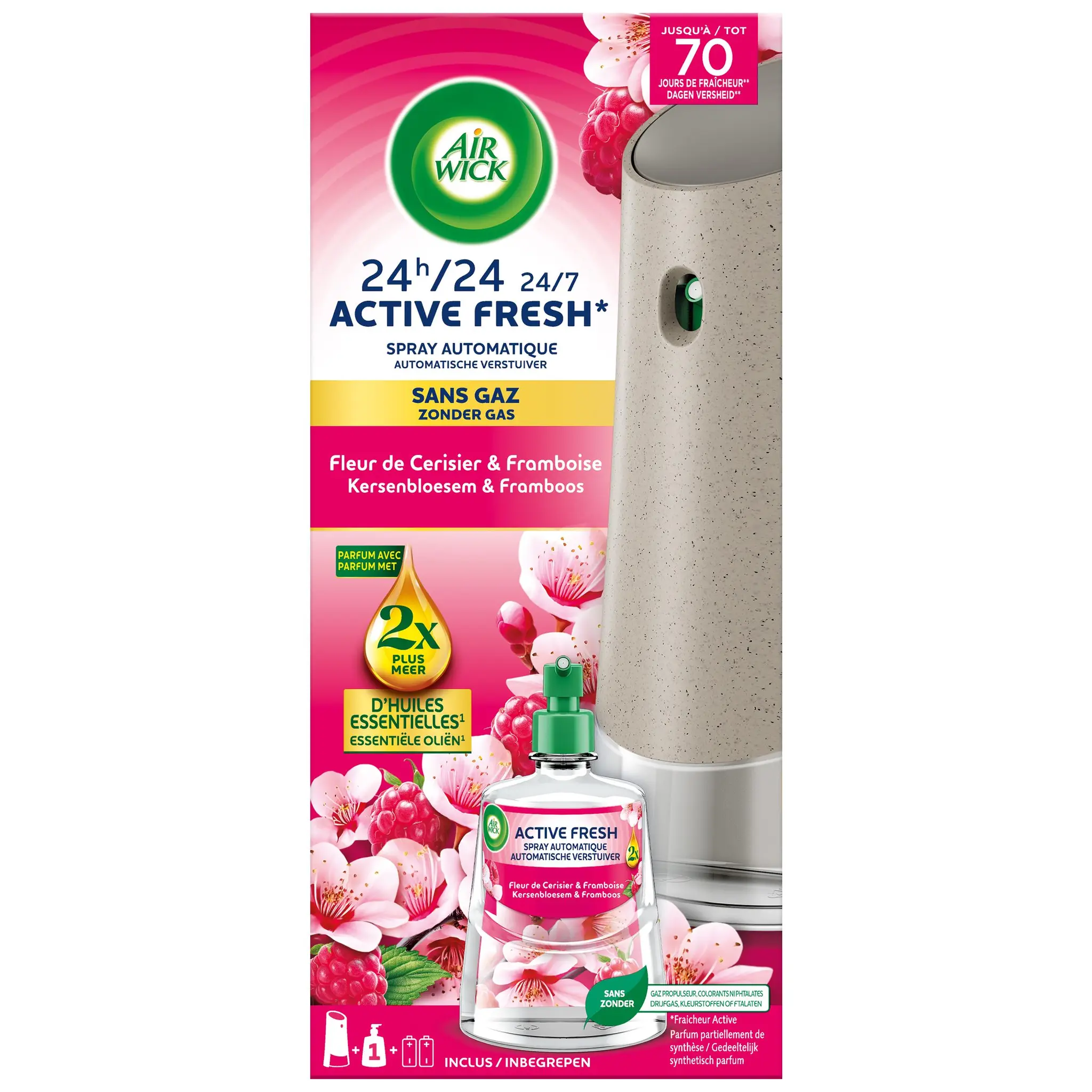 AIR WICK Diffuseur automatique Active Fresh bouquet de jasmin