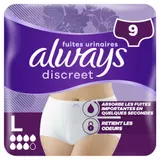 Always Discreet Culottes pour Fuites urinaires Taille L x9