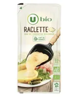 Fromage à raclette 31%MG BIO, U BIO (x 12 tranches, 280 g)