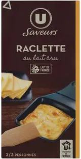 Raclette au lait cru en tranches, U Saveurs (2/3 personnes, 350 g)