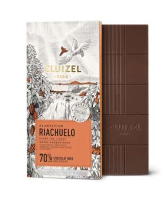 Tablette noir 70% noir Riachuelo, Cluizel (70 g)