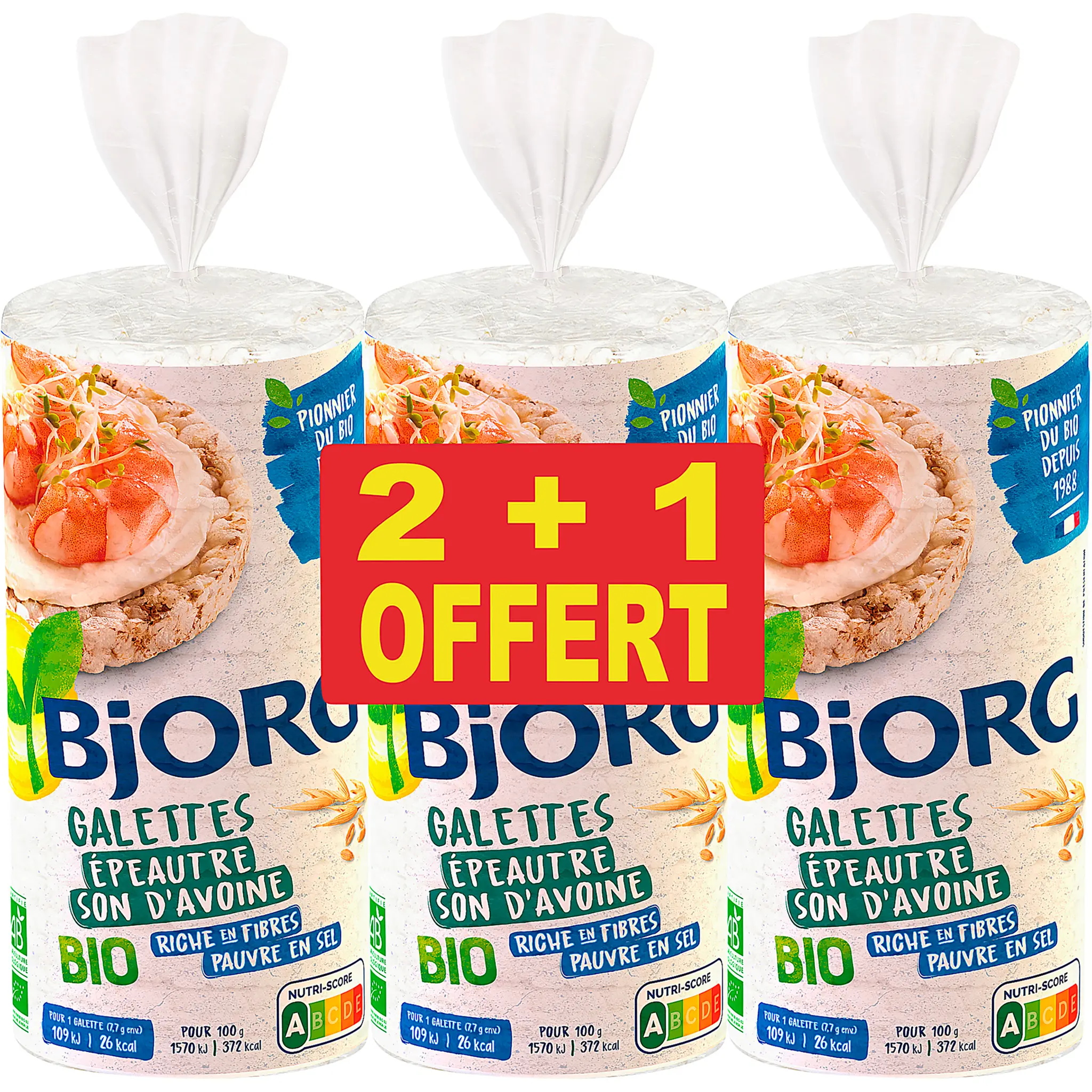 BJORG Galettes bio à l'épeautre et au son d'avoine