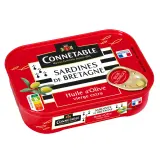 CONNETABLE Sardines de Bretagne à l'huile d'olive vierge extra