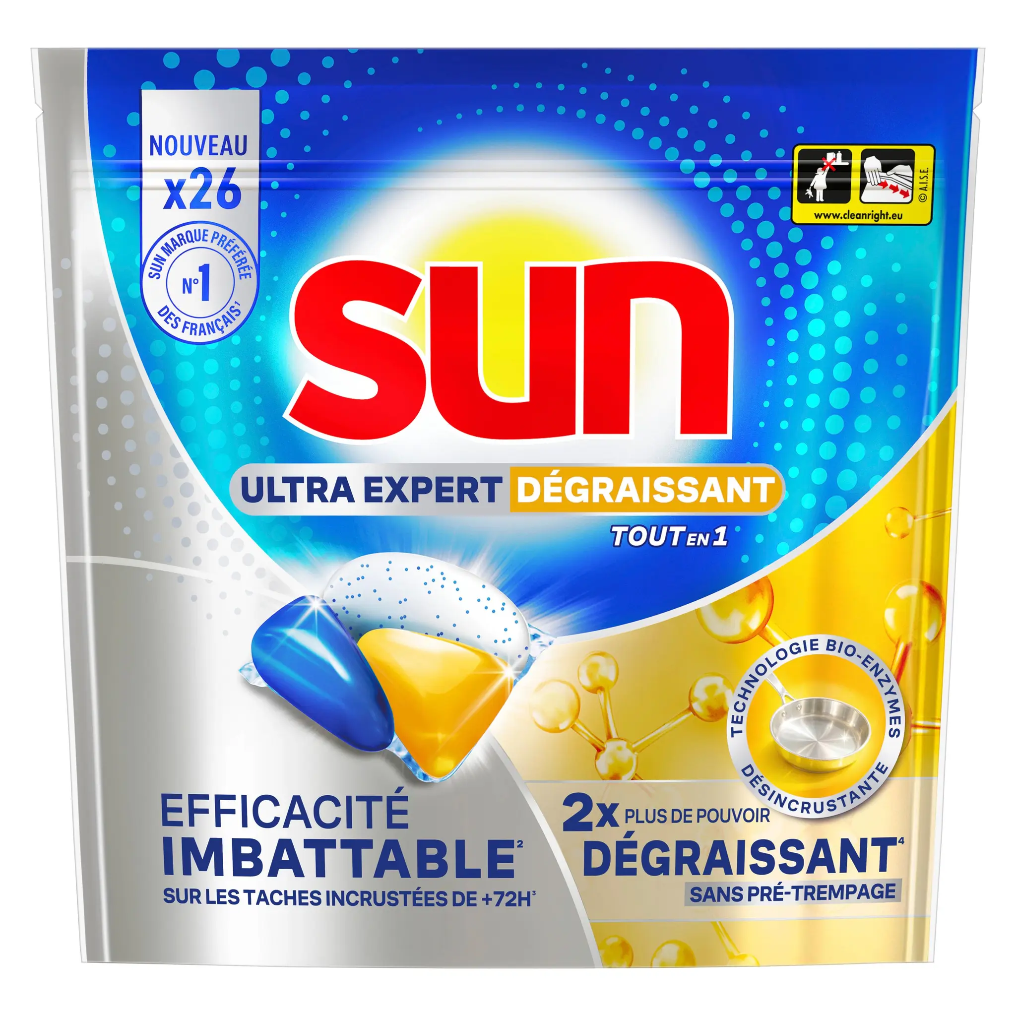 SUN Capsules lave-vaisselle tout en 1