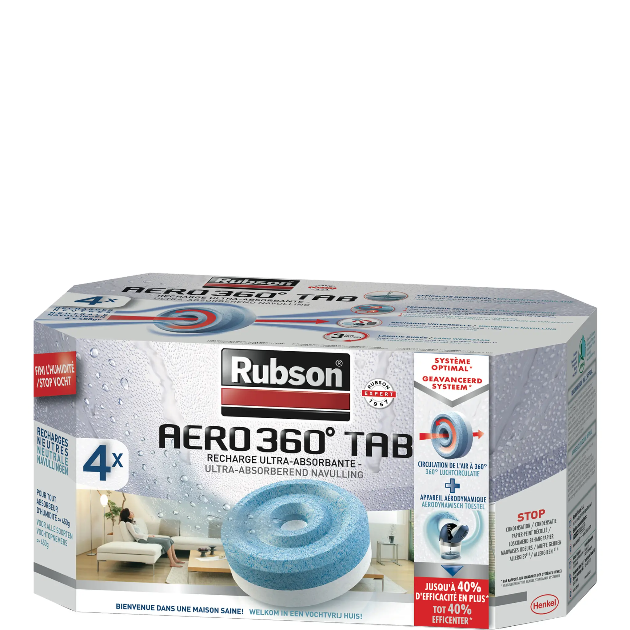 RUBSON Recharges ultra absorbantes aero 360°