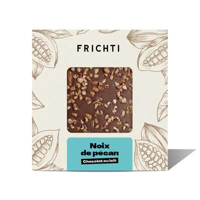 Carré de Chocolat Lait & Noix de Pécan, Frichti (80 g)