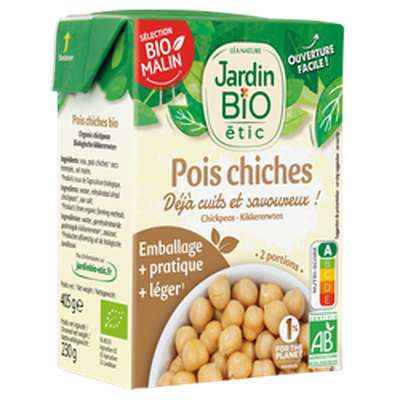 Pois chiches BIO,  Jardin Bio   (405 g)