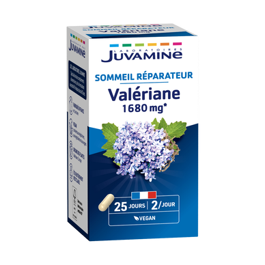 Complément alimentaire à base de valériane 1680mg sommeil réparateurJUVAMINE x50 gélules