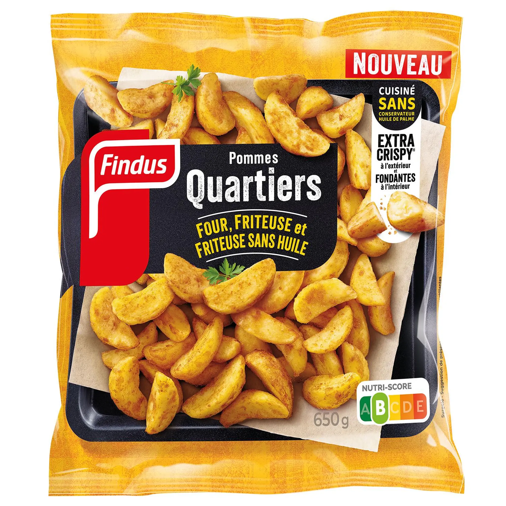 FINDUS Pommes quartiers four friteuse et friteuse sans huile