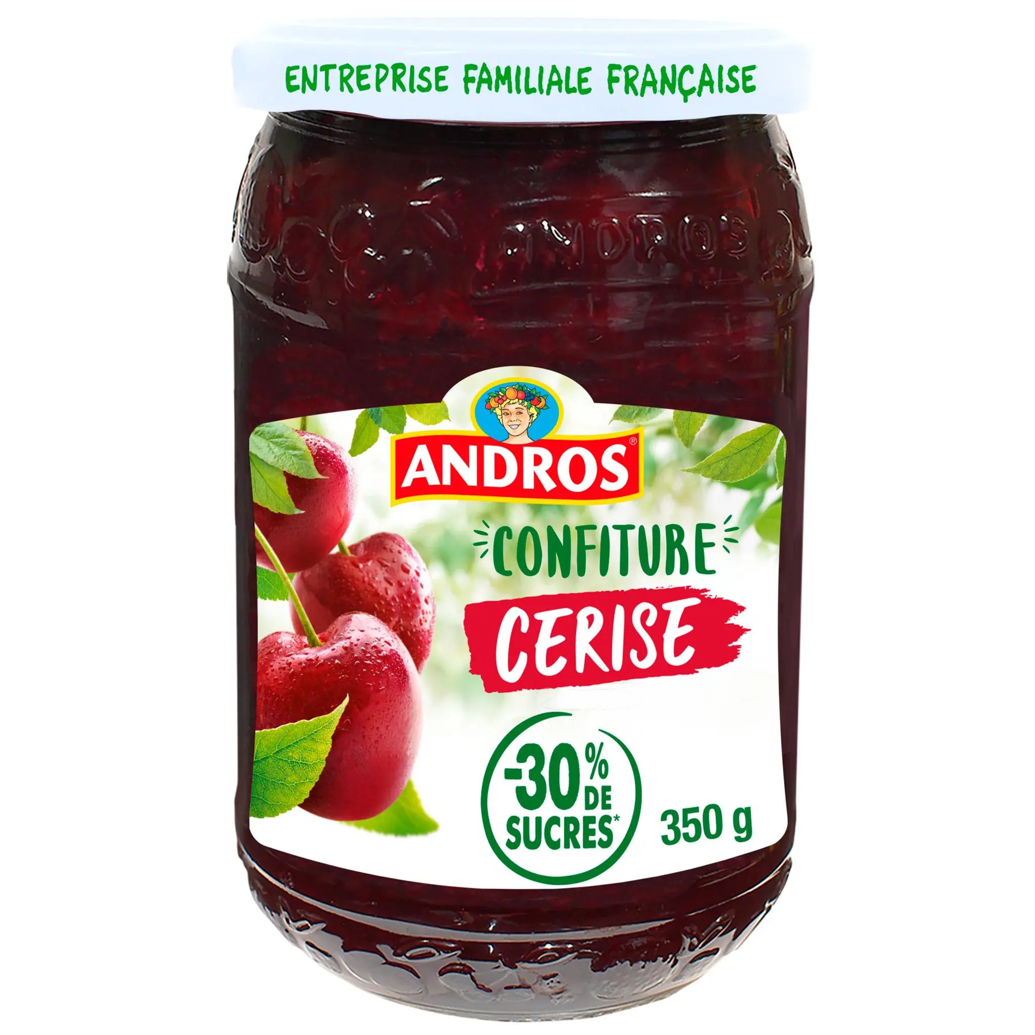 ANDROS Confiture allégée à la cerise