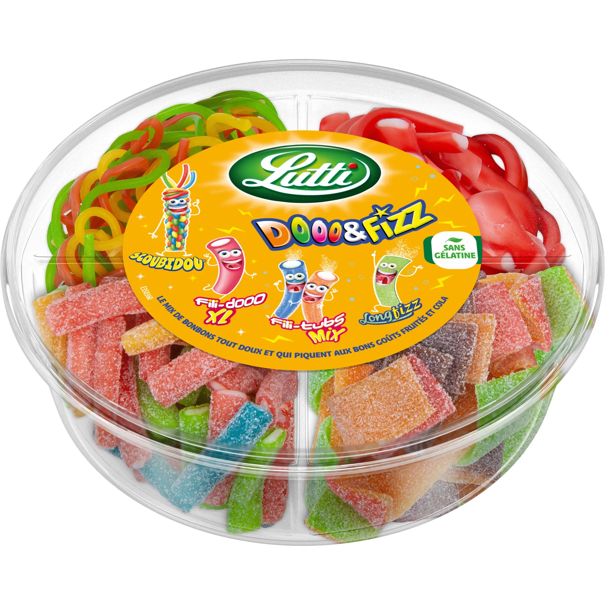 LUTTI Confiserie gélifiée aromatisée doo et fizz