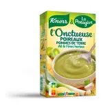 KNORR & LA POTAGERE Soupe liquide l'Onctueuse aux poireaux pommes de terre et ail fines herbes