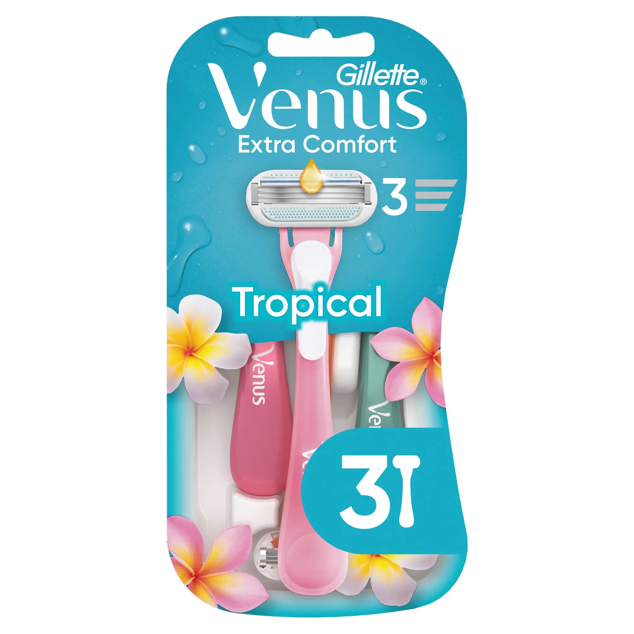 VENUS Rasoirs jetables 3 lames Tropical