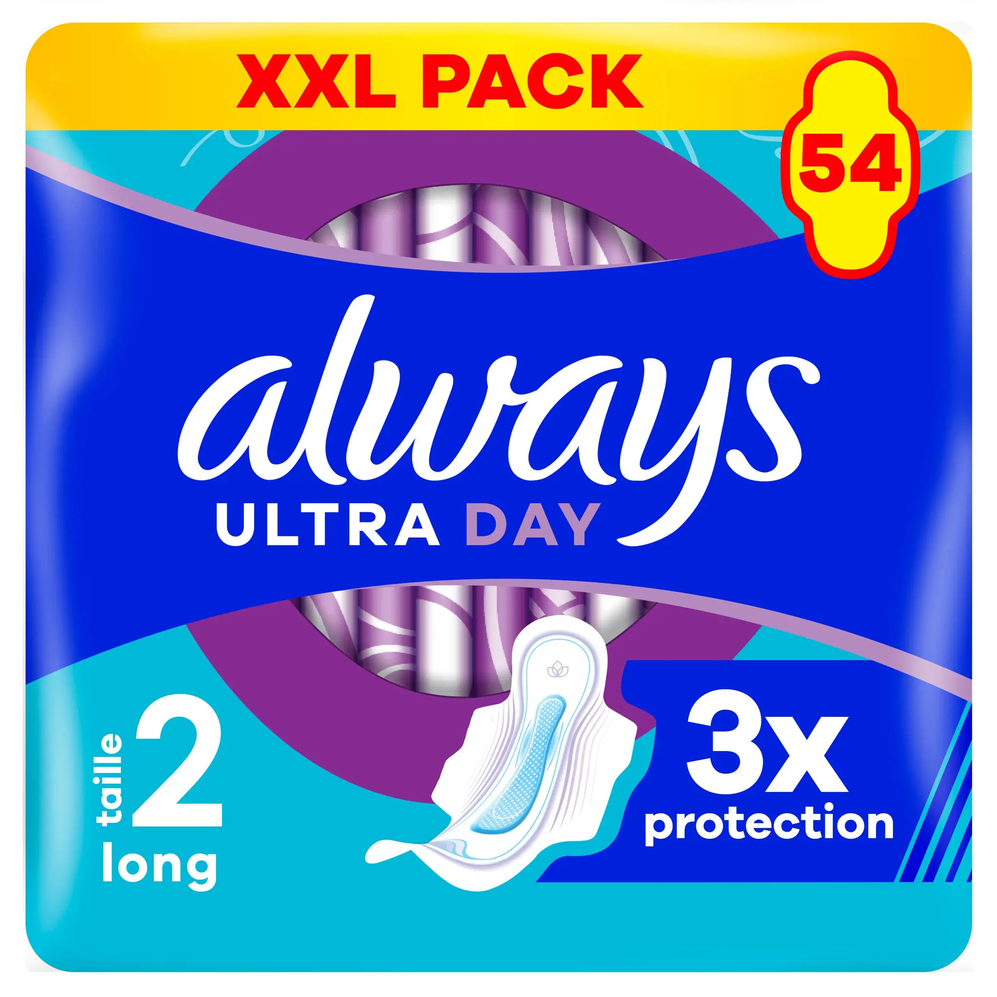 ALWAYS Ultra day Serviettes long avec ailettes taille 2