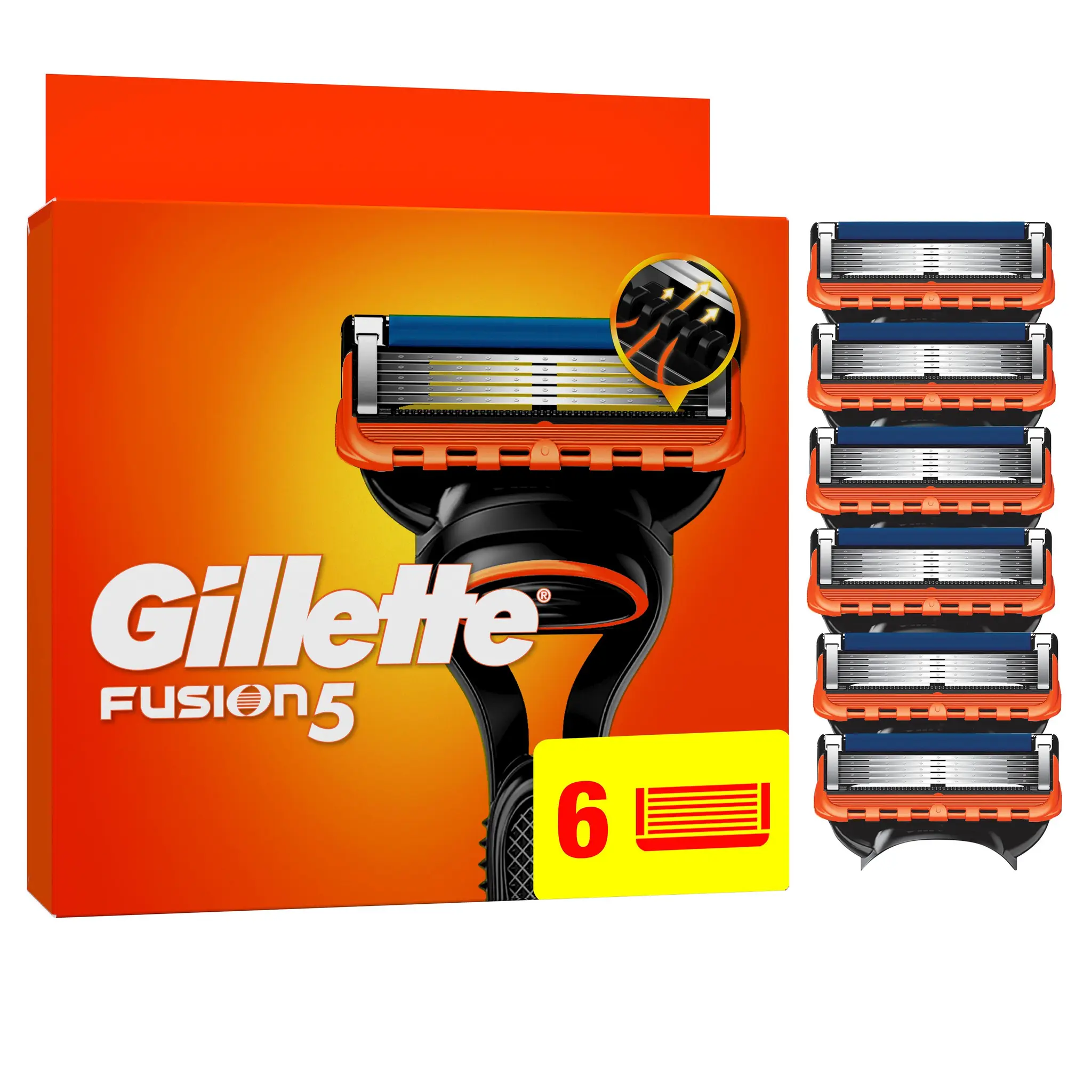 GILLETTE Fusion 5 recharges de lames de rasoir