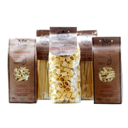 Set Pâtes Au Germe De Blé:  Spaghetti, Linguine, Calamari, Penne, Strozzapreti 500 Gr X 5 ANTICO PASTIFICIO MORELLI
