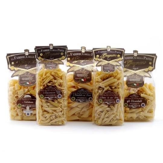 Everydaypack Pâtes De Gragnano Igp - Pennoni Penne Lisce Tubettoni Elicoidali Caserecce 500 Gr X 5 LA FABBRICA DELLA PASTA DI GRAGNANO