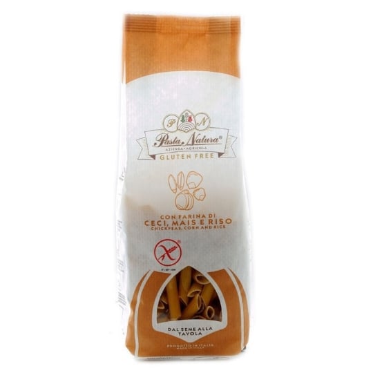Penne Pâtes Sans Gluten Avec Farine De Pois Chiches, Maïs Et Riz 250 Gr PASTA NATURA