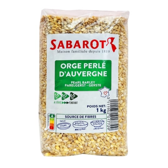 Orge Perlé d'Auvergne Sachet 1kg - Sabarot SABAROT